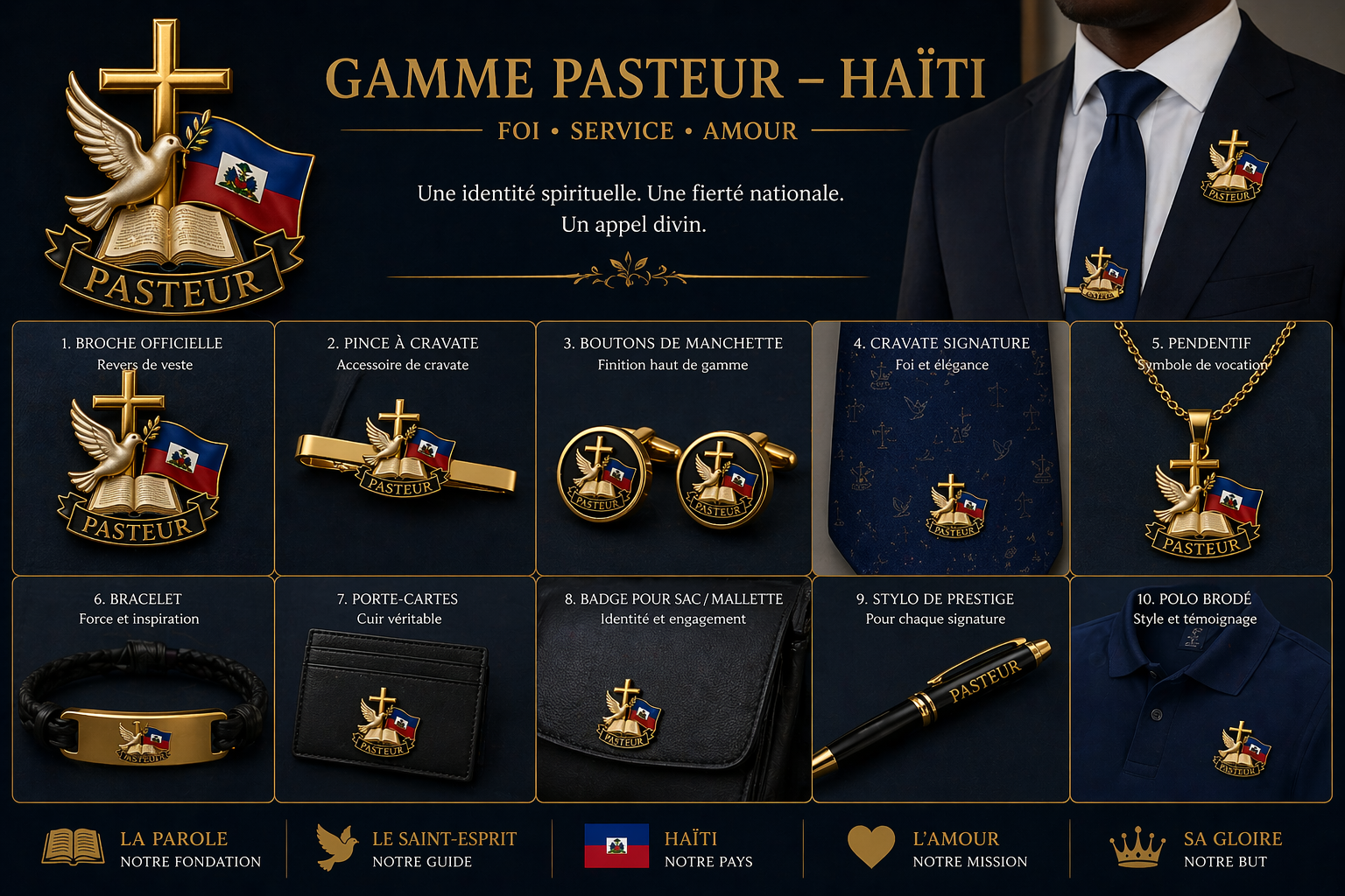 Visuel pasteur HaitiLogo